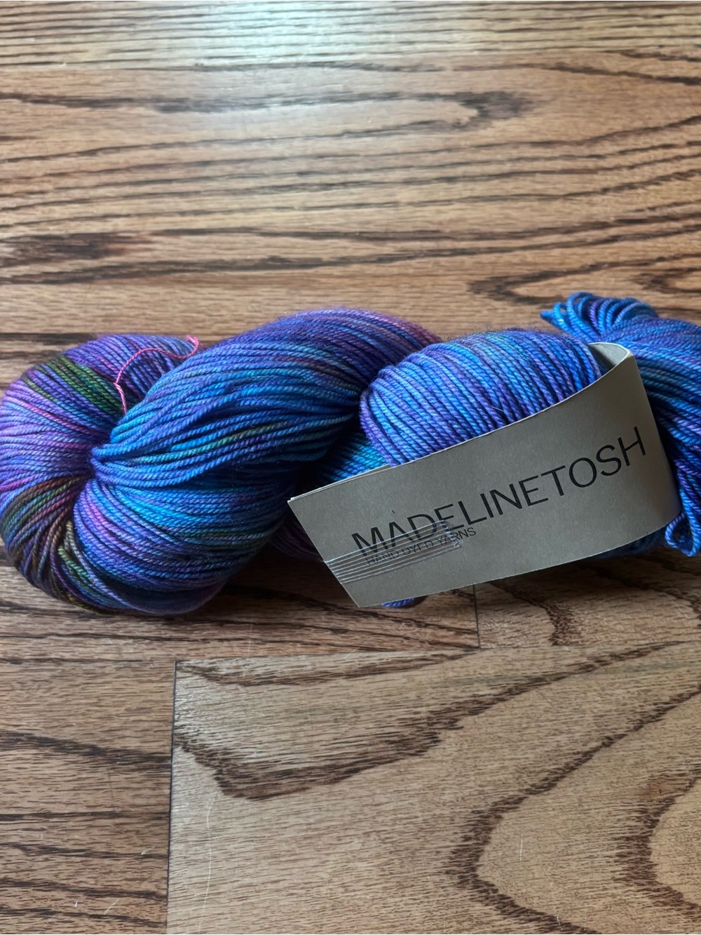 Madelinetosh Hand-Dyed Yarn Blue-Purple Fingering Twist Light Spectrum 249 NWT